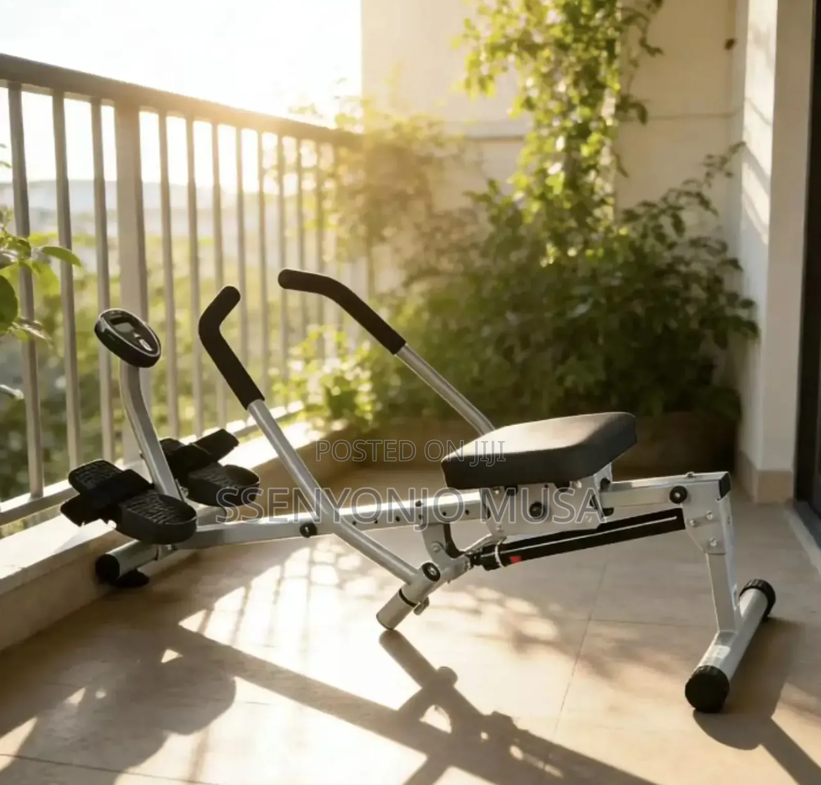 Rowing Machine Compact Hydraulic Folding Home Fitness Trainer
