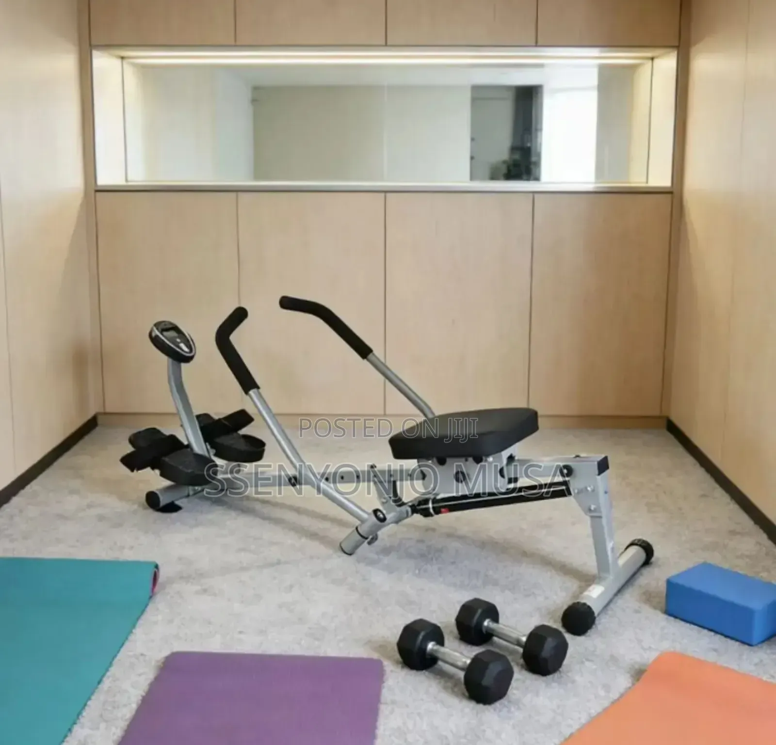 Rowing Machine Compact Hydraulic Folding Home Fitness Trainer