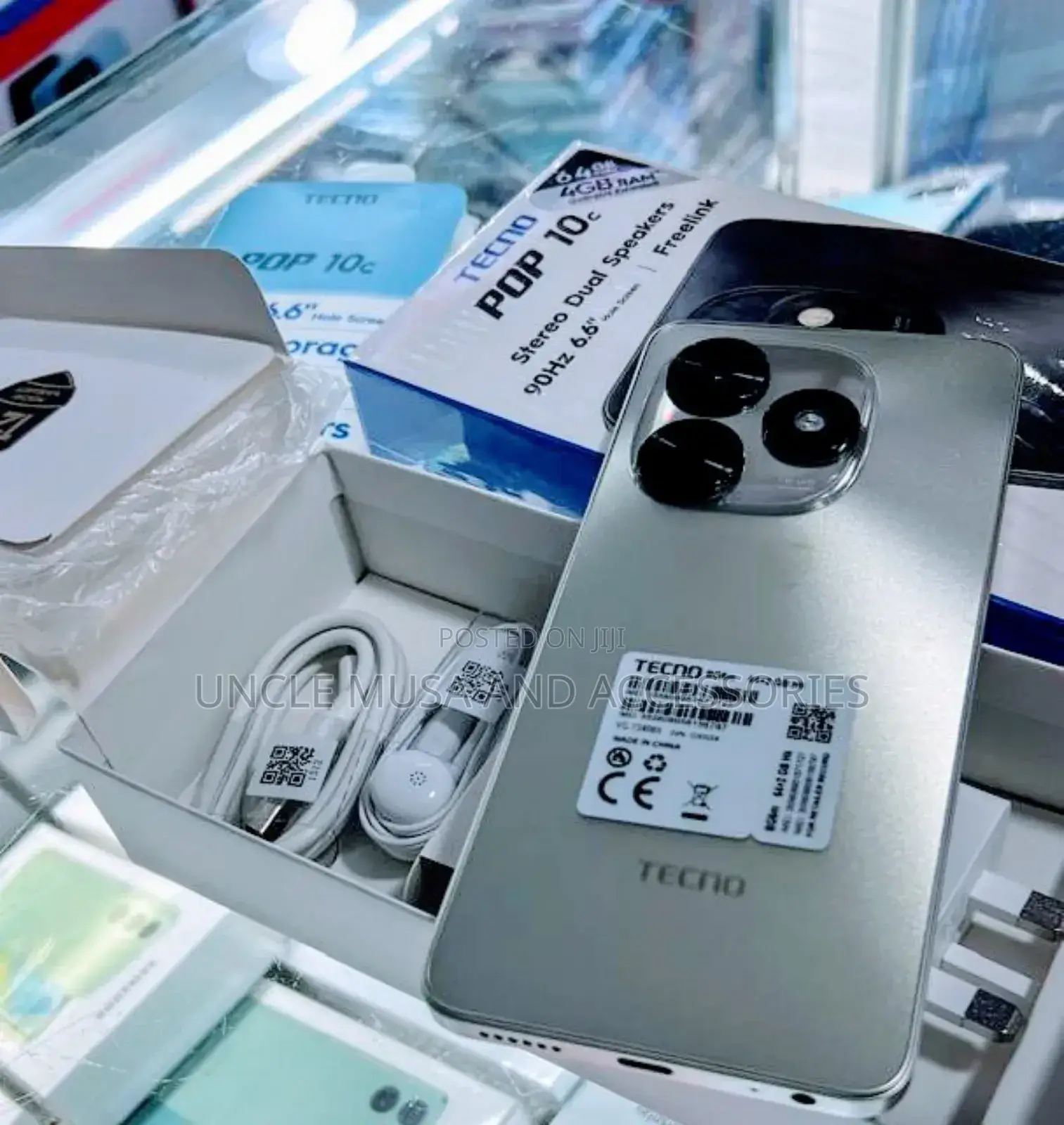 New Tecno Pop 10C 64 GB Gray