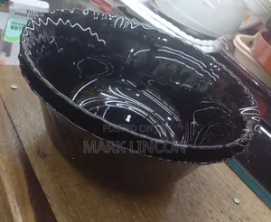 Luxury Black Glass Serving Bowl