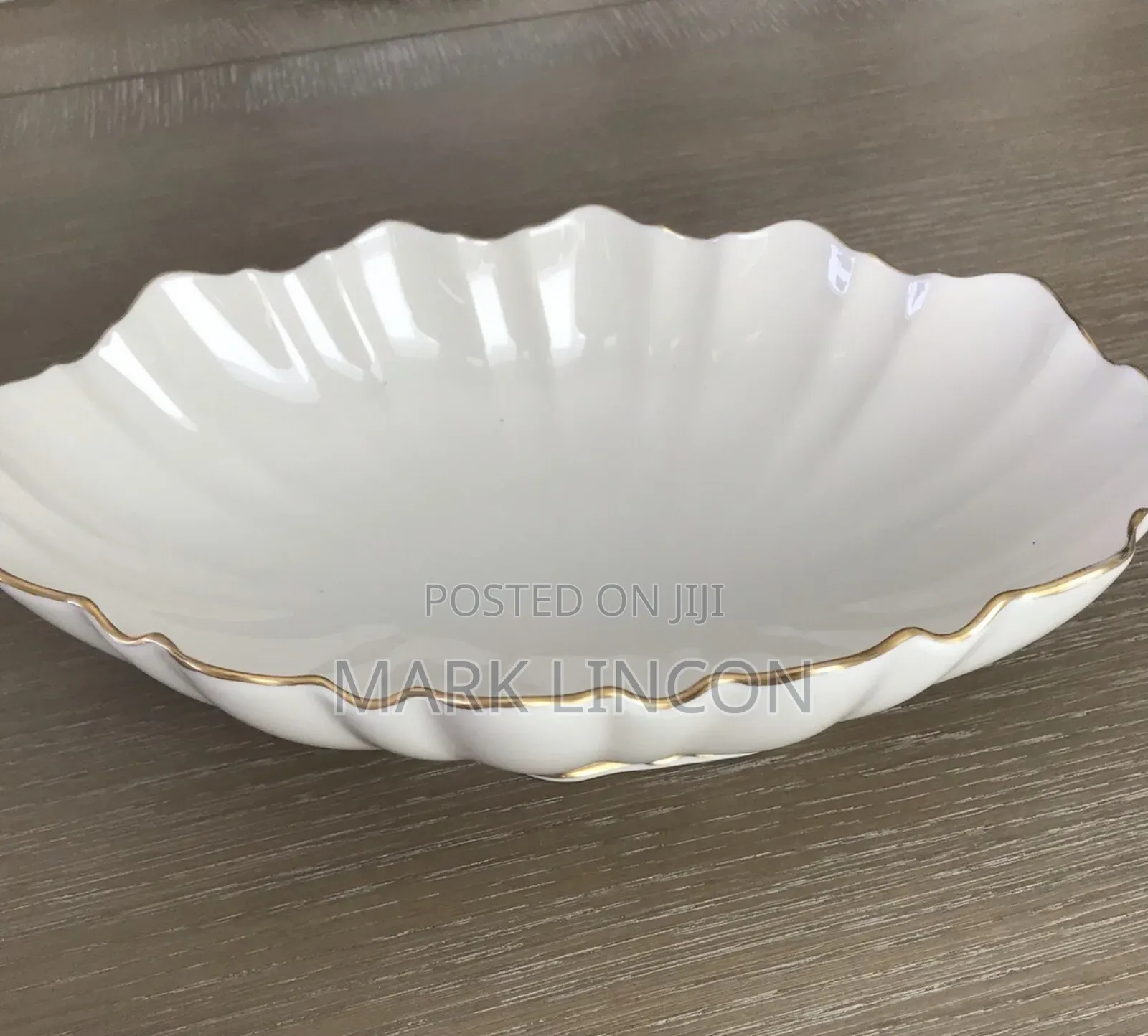 Lenox Symphony Pattern Scalloped Oval Bowl