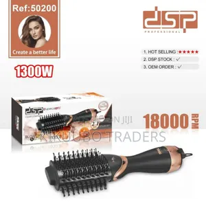 DSP One Step 2in1 1300w Hair Straightener Brush Dryer