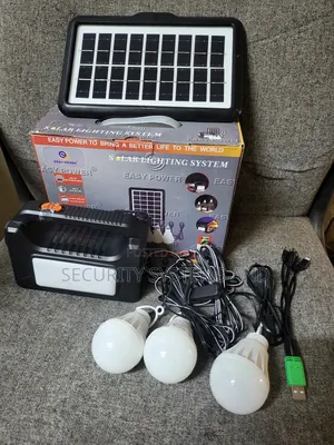 Portable Solar Kit System With 3 Bulbs and 2 Lights and Power Bank