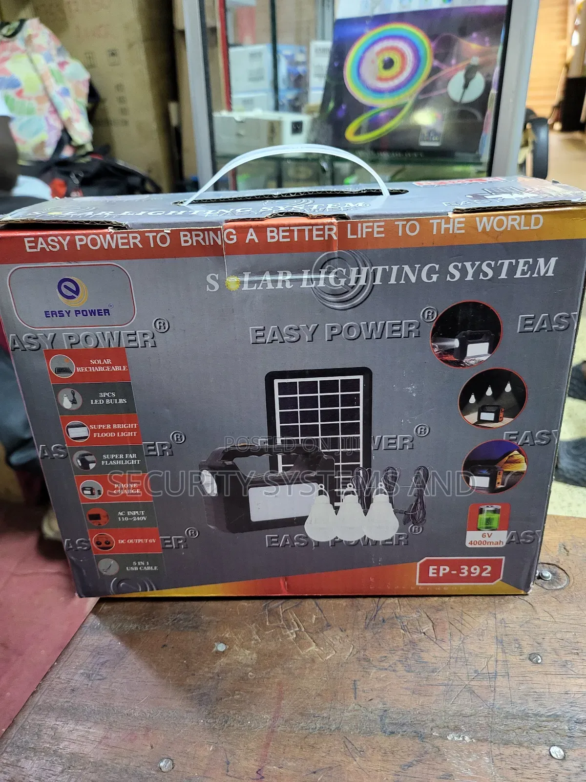 Portable Solar Kit System With 3 Bulbs and 2 Lights and Power Bank