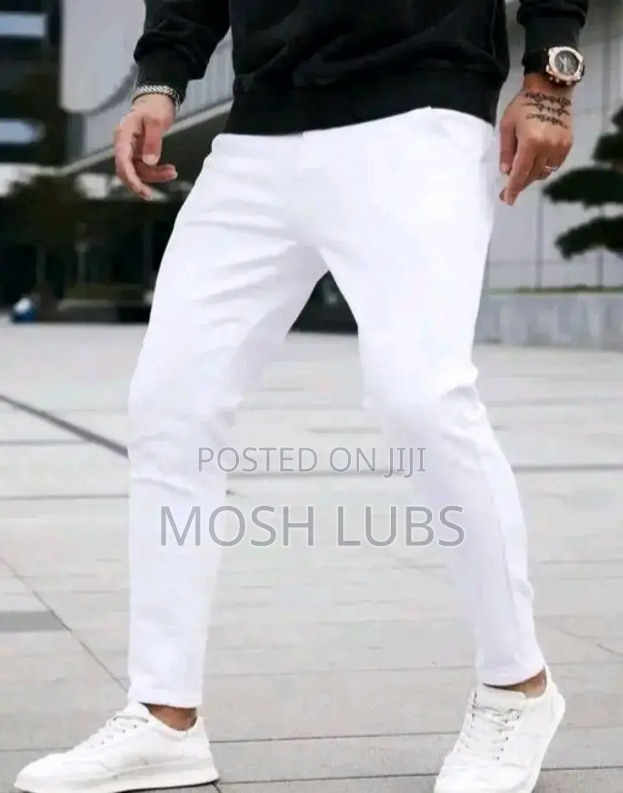 Zara Original Men Plain White Jeans