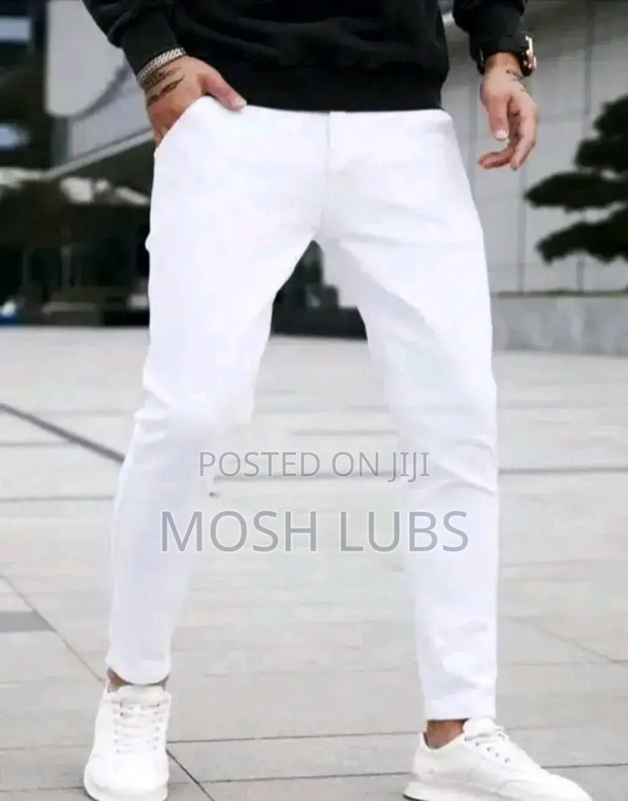 Zara Original Men Plain White Jeans
