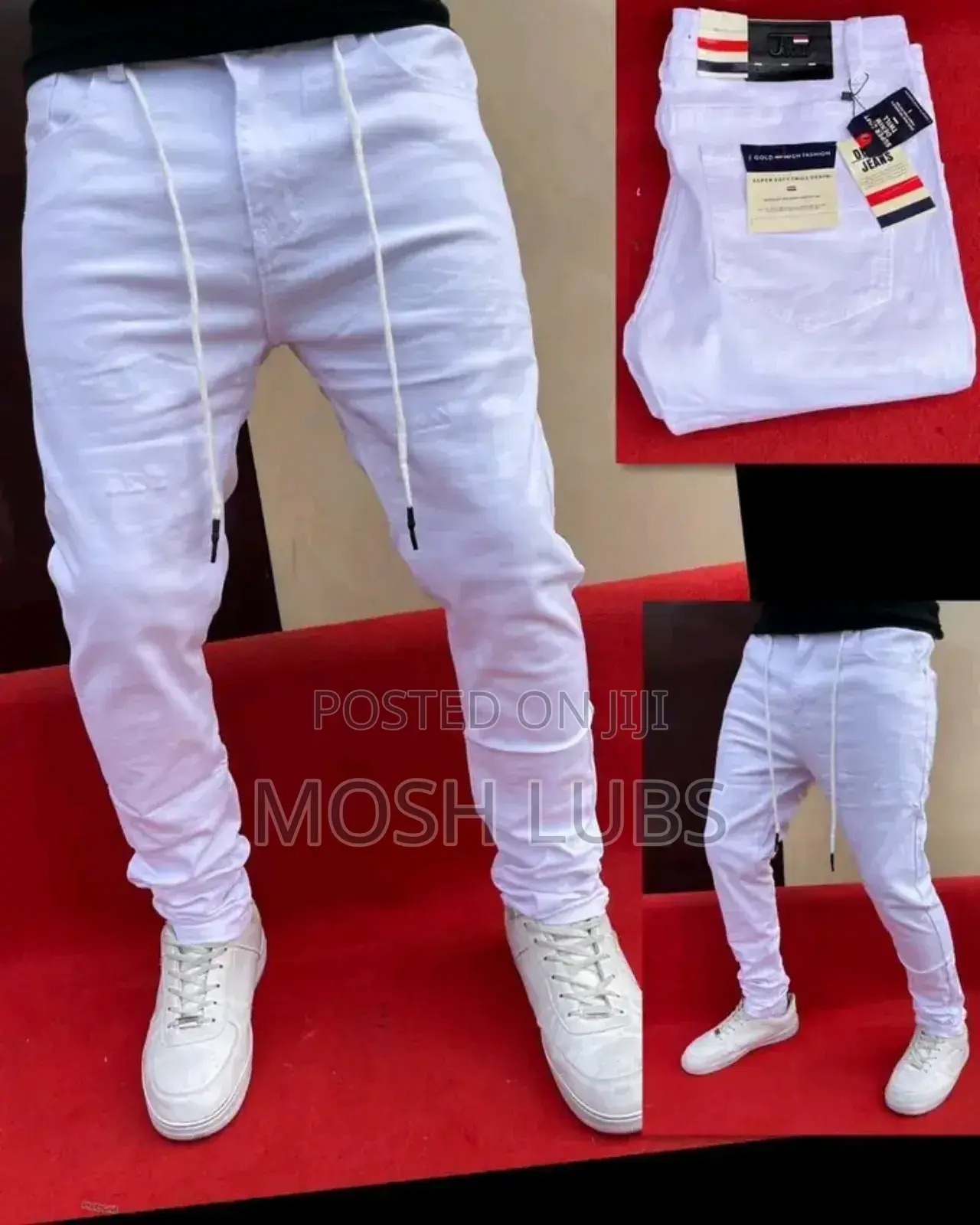 Zara Original Men Plain White Jeans