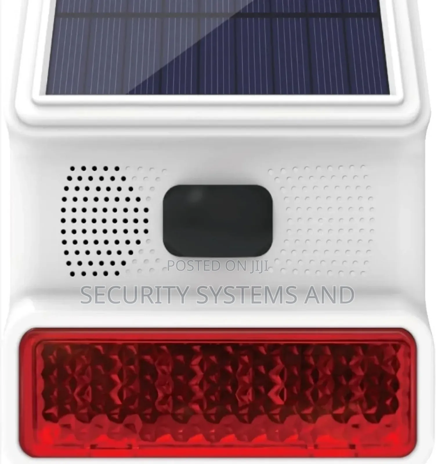 Wireless Solar Alarm Siren With Led Flashing Light And Motion Sensor