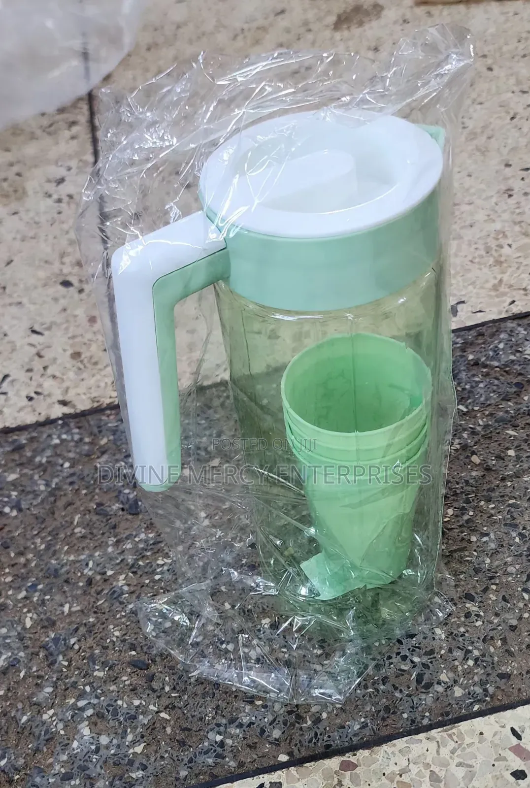 Plastic Jug and Matching Tumblrs