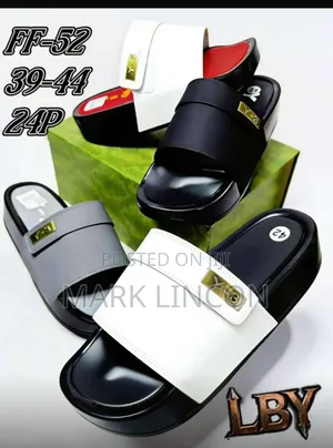 Y- 3 Branded Slides Sandals Available in All Colours