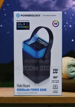 Powerology Halo Beam 40000mah Power Bank.