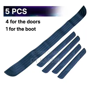5 PCS Car Rubber Door Sill Protectors / Anti Scratch / Door Guards