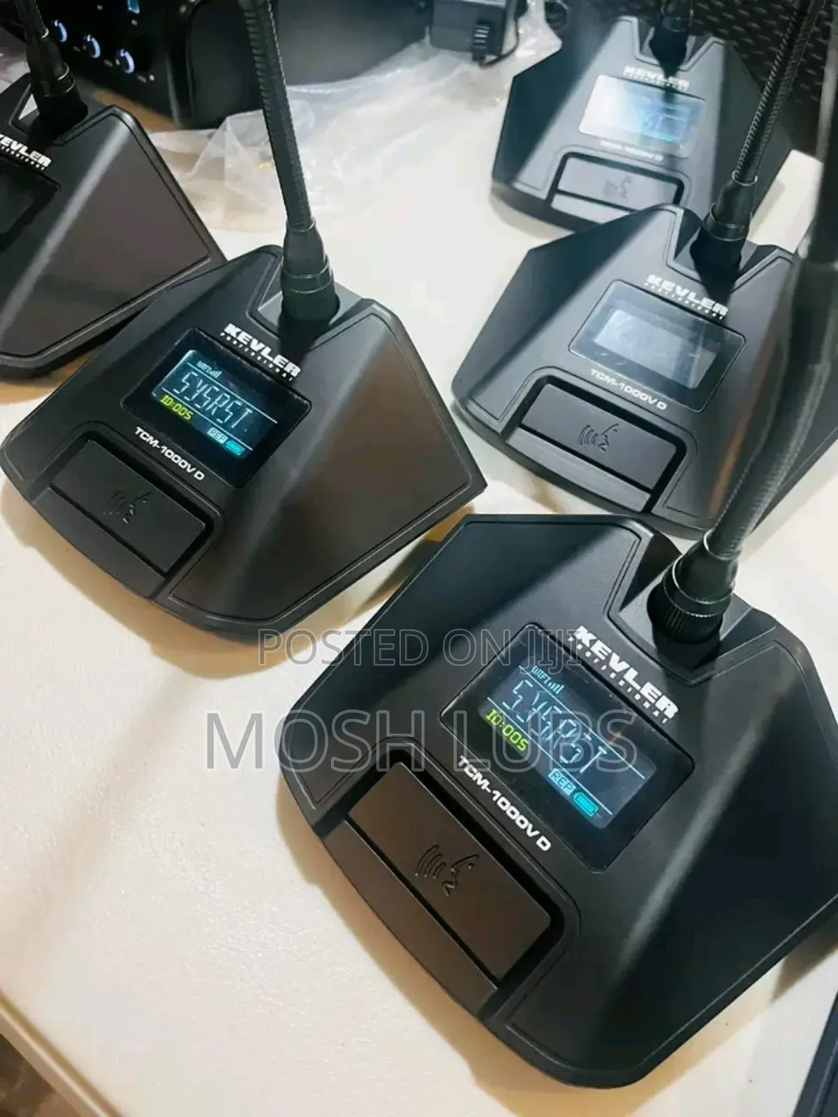 Retractable Desktop Microphones for Conferences