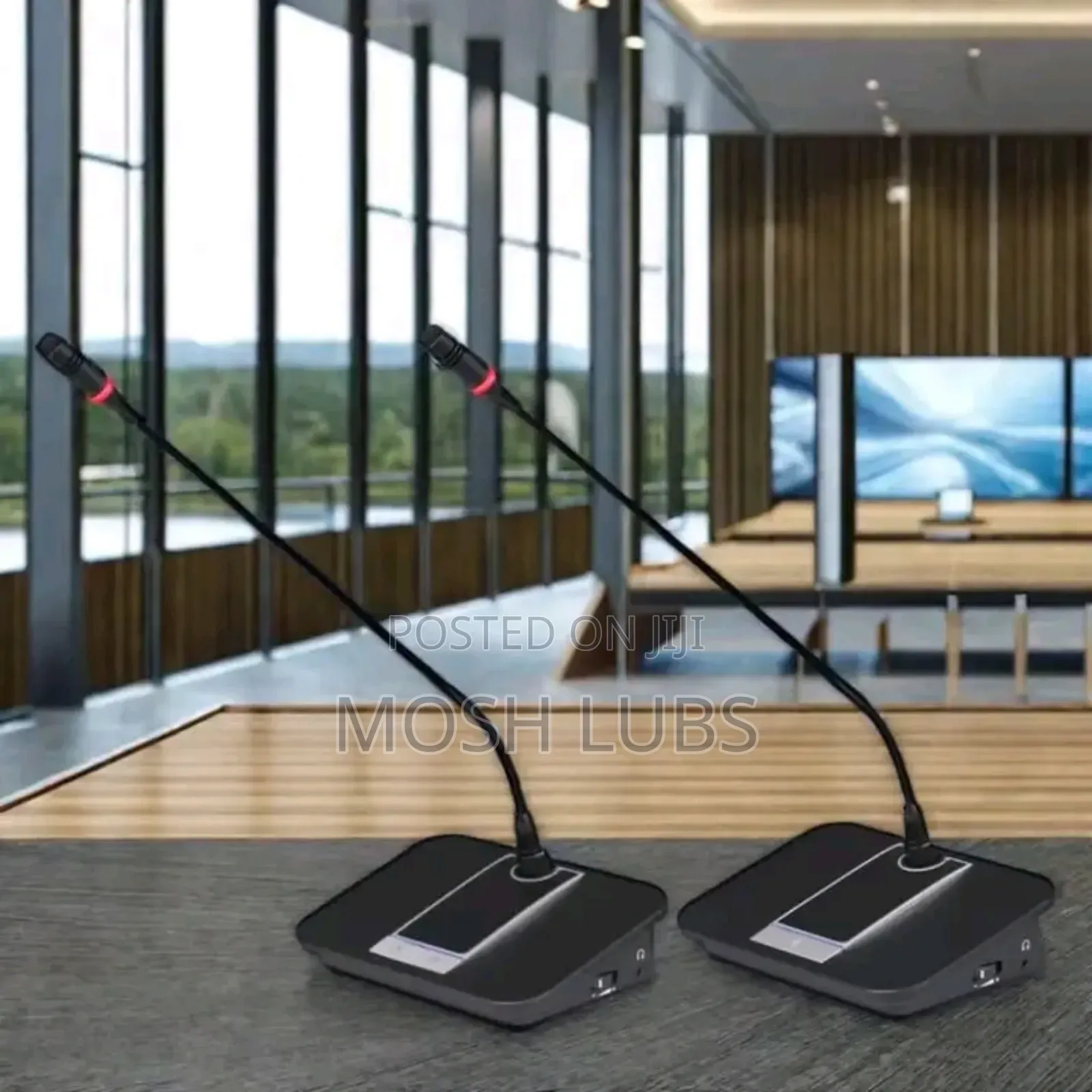 Retractable Desktop Microphones for Conferences