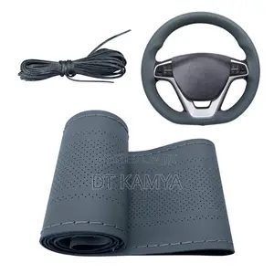 Pure Leather Car Hand Stitched Steering Cover / Very Long Lasting