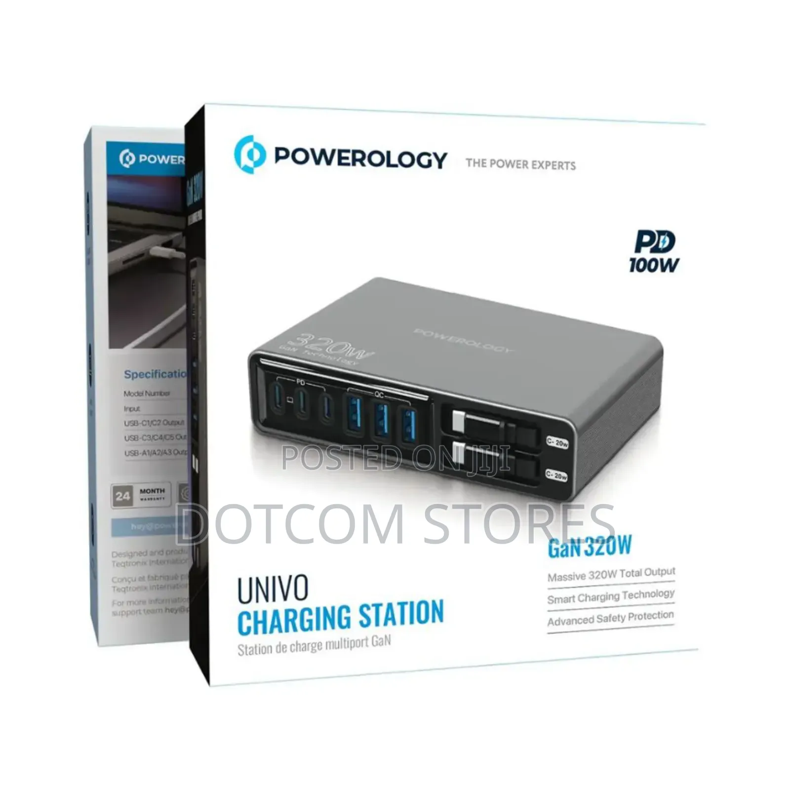Powerology Univo Charging Station Gan 320w.