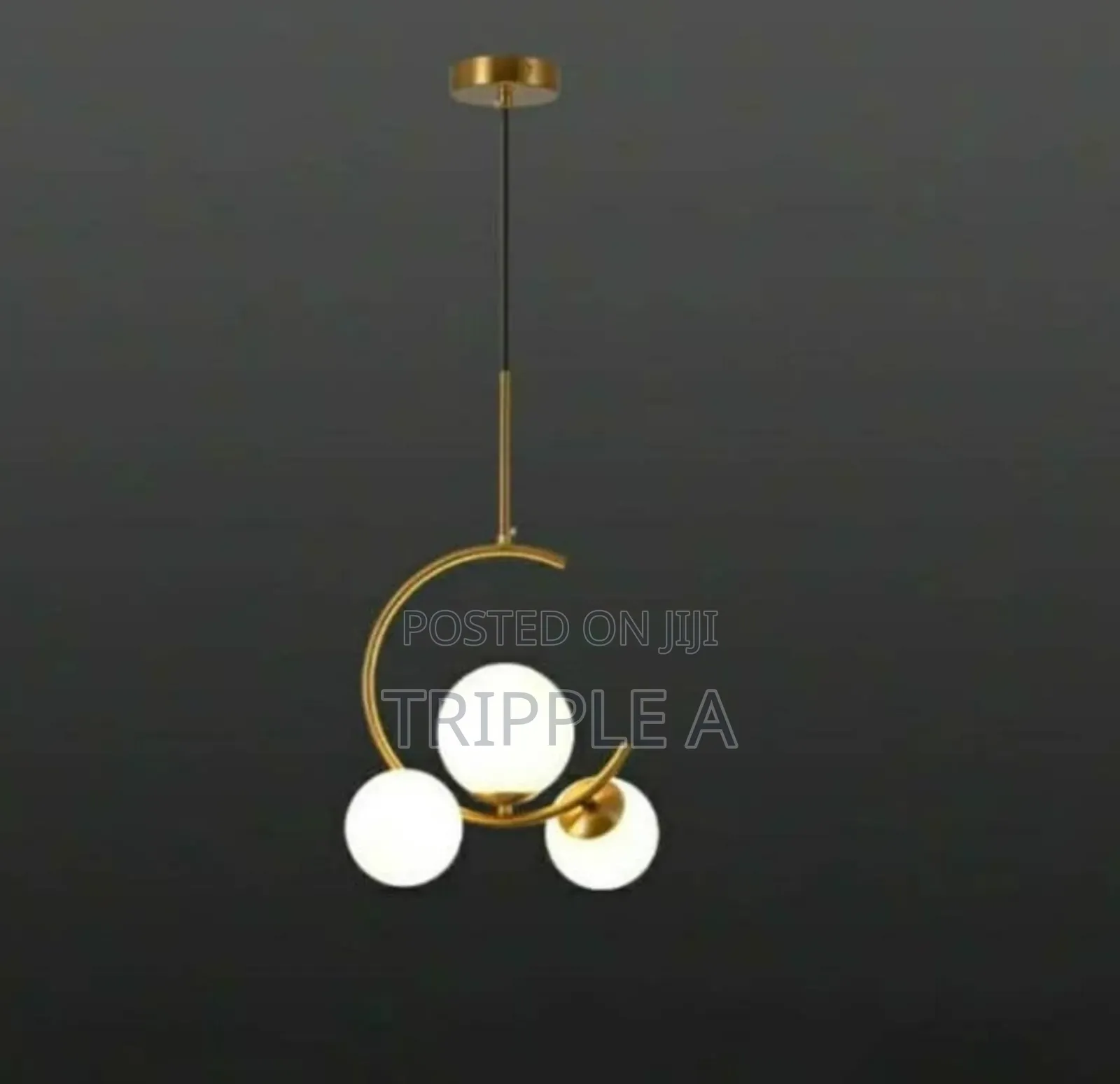 3 Light Globe Chandelier Hanging Light