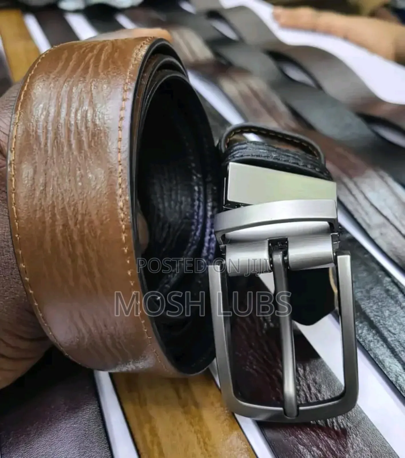 Buckle Leather Men Belts