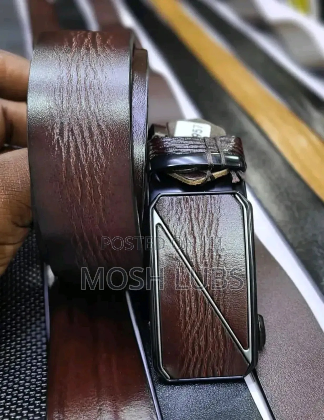 Buckle Leather Men Belts