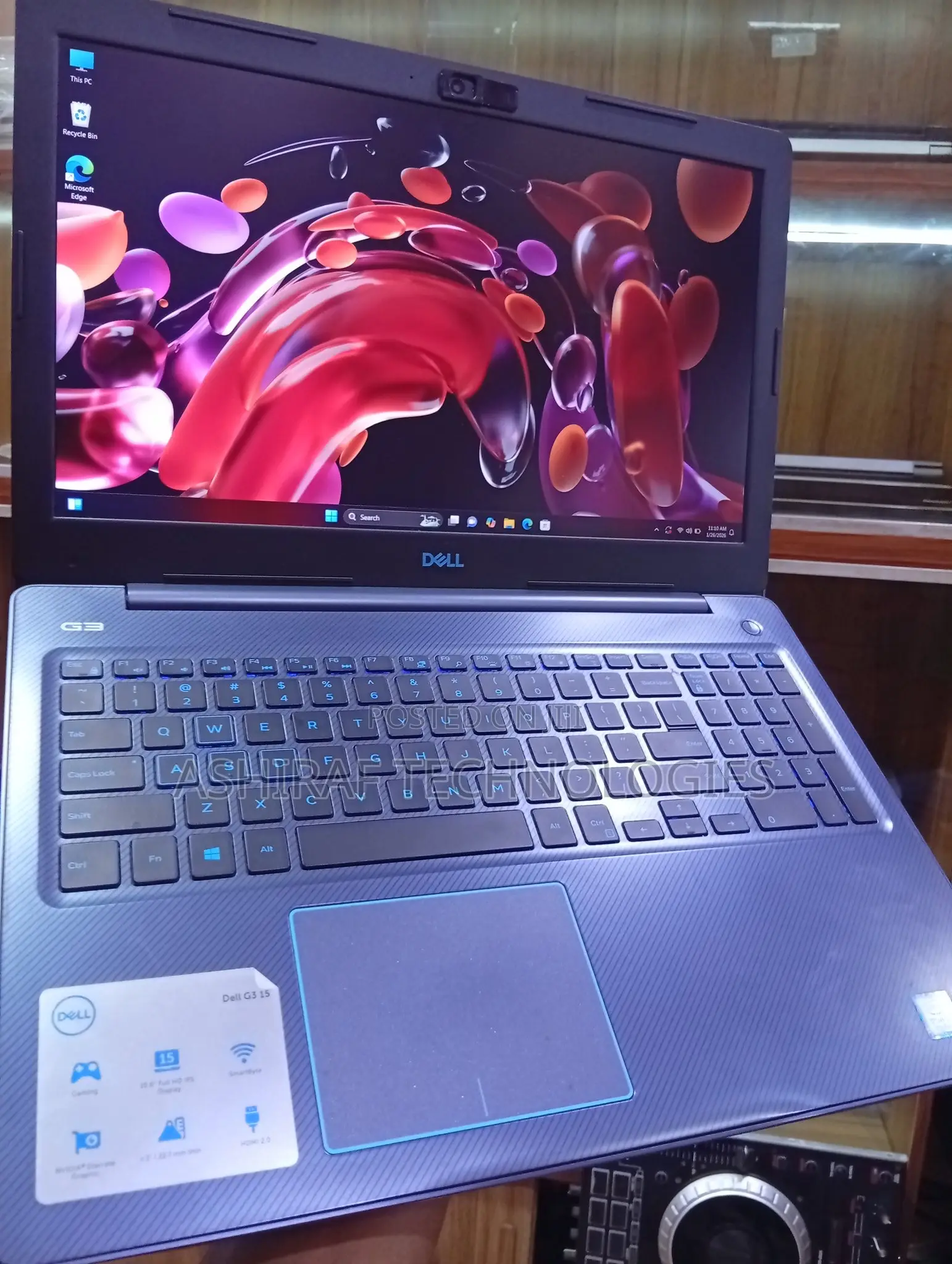 Laptop Dell G3 15 3579 16GB Intel Core i7 SSD 512GB