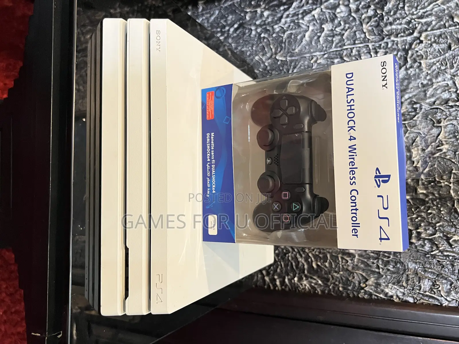 Ps4 Console Pro Custom Pearl White Controller
