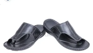 Men's Leather Slip- On Sandals