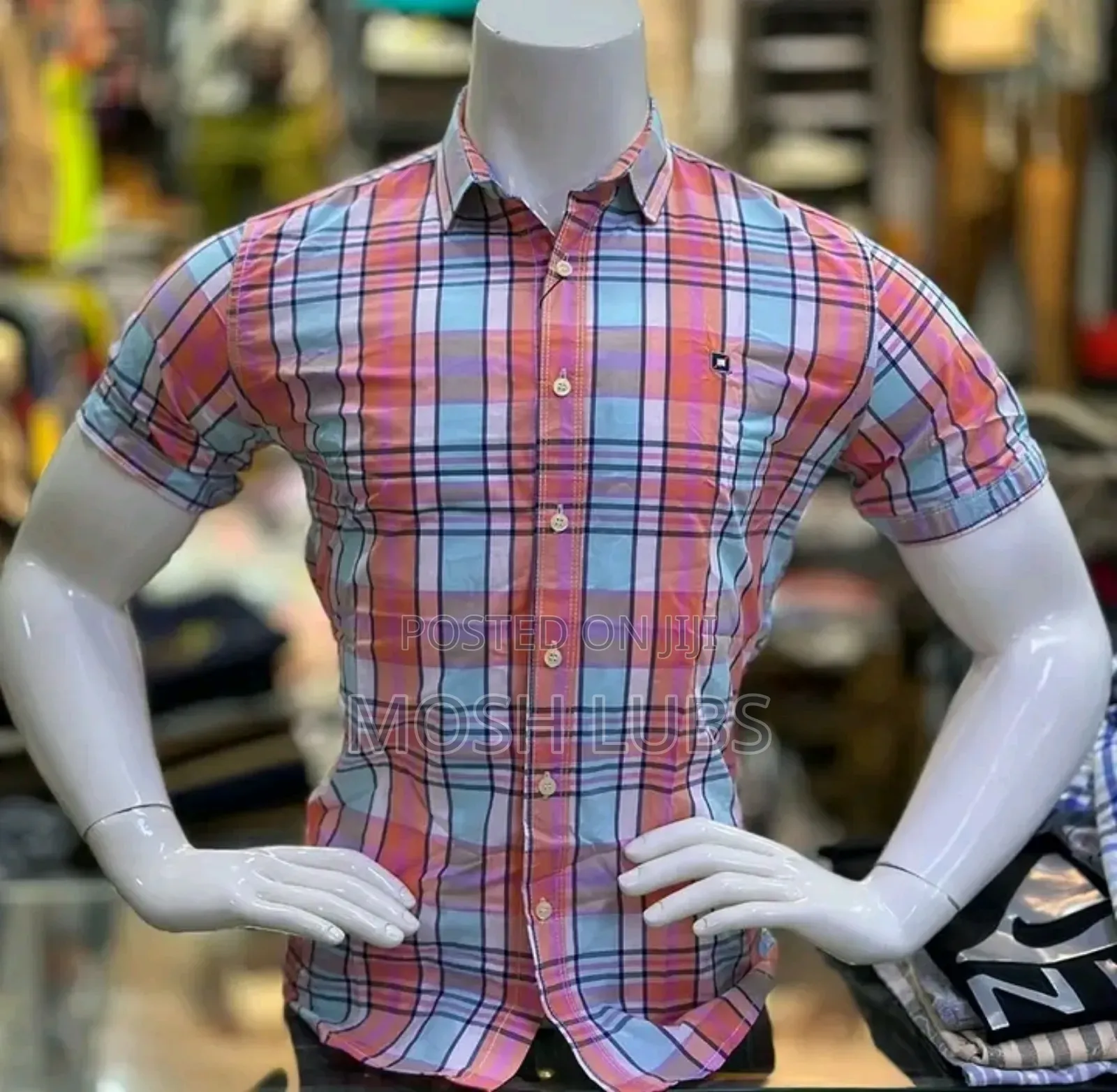 Checkered Shorts Sleeves
