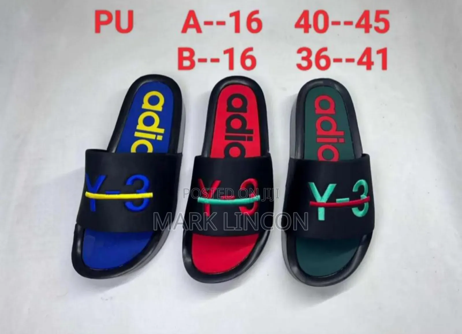 Y-3 Slides Sandals