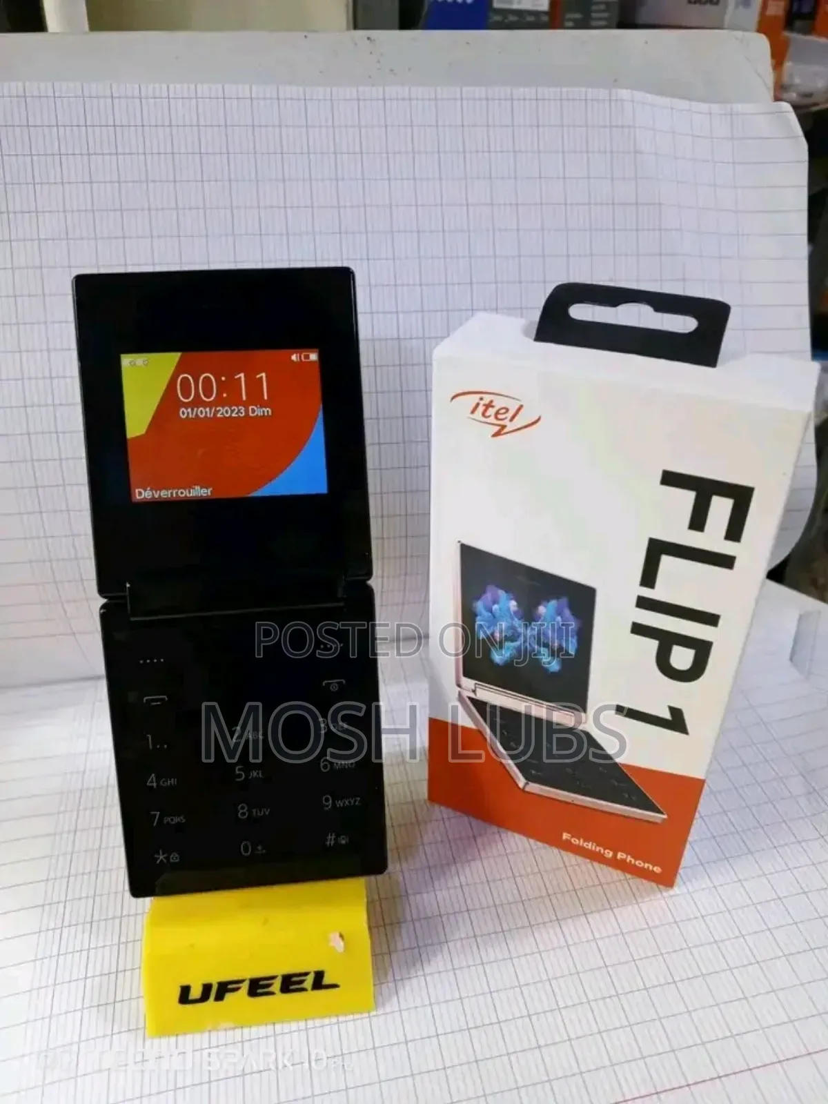 New Itel Flip 1 8 GB Black