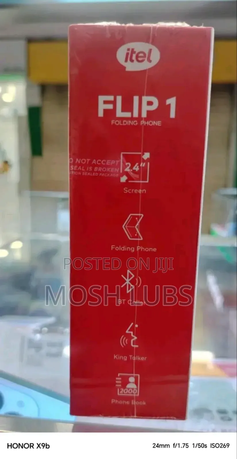 New Itel Flip 1 8 GB Black