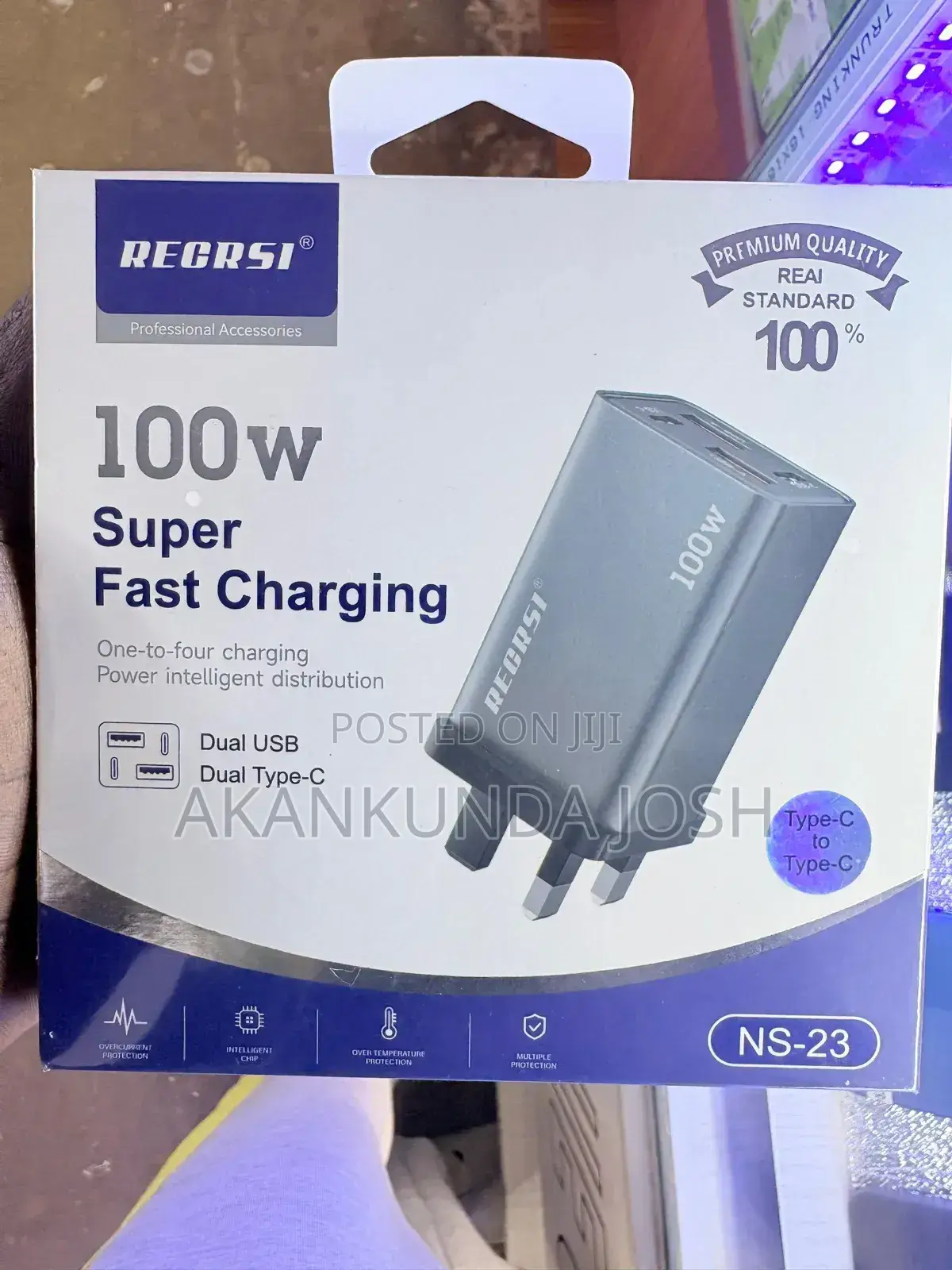 Recrsi Original Super Fast 100 Watts Adapter