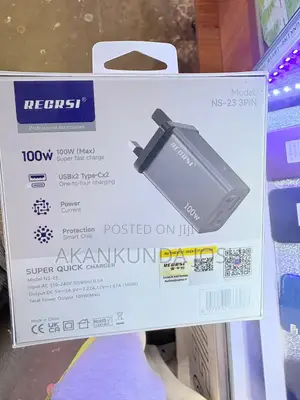 Recrsi Original Super Fast 100 Watts Adapter