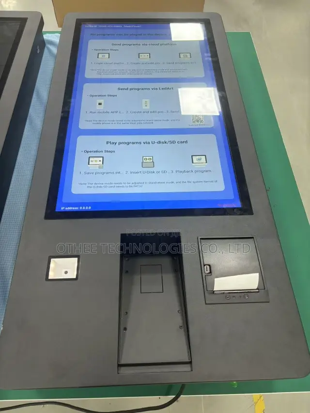 Smart Touch Screen Payment Information Kiosks