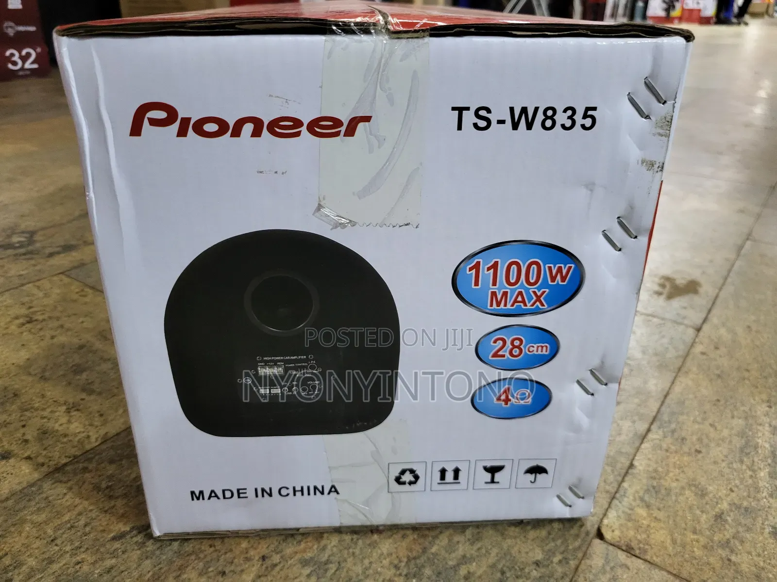Pioneer 8" 1100w Car Boot Speaker With Powerful Bass