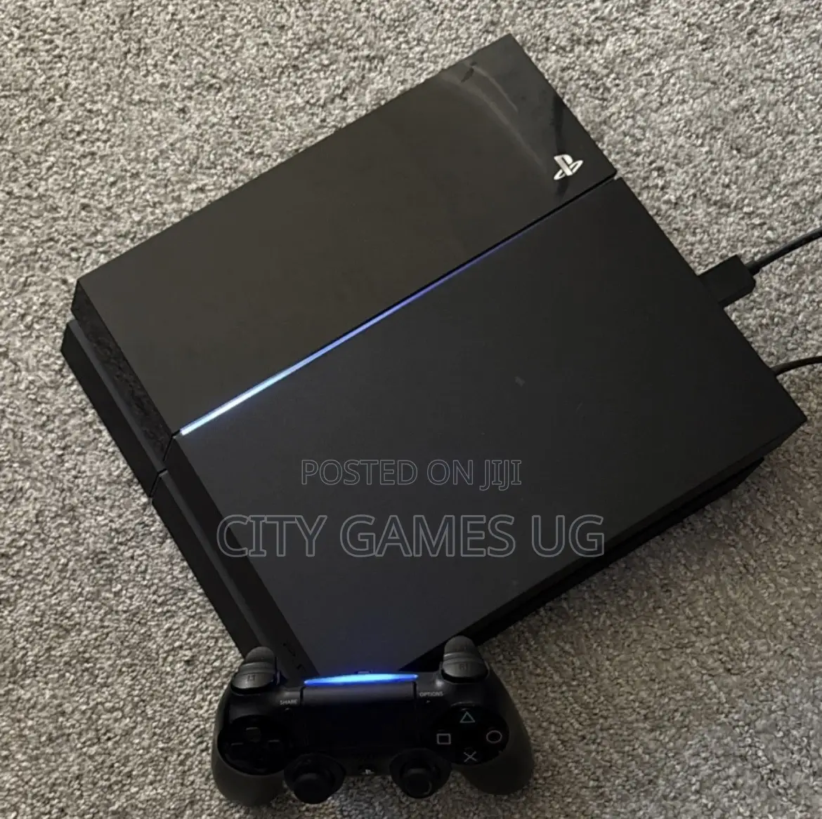 Sony Playstation 4 Black 500gb With Controller Games Preinstalled
