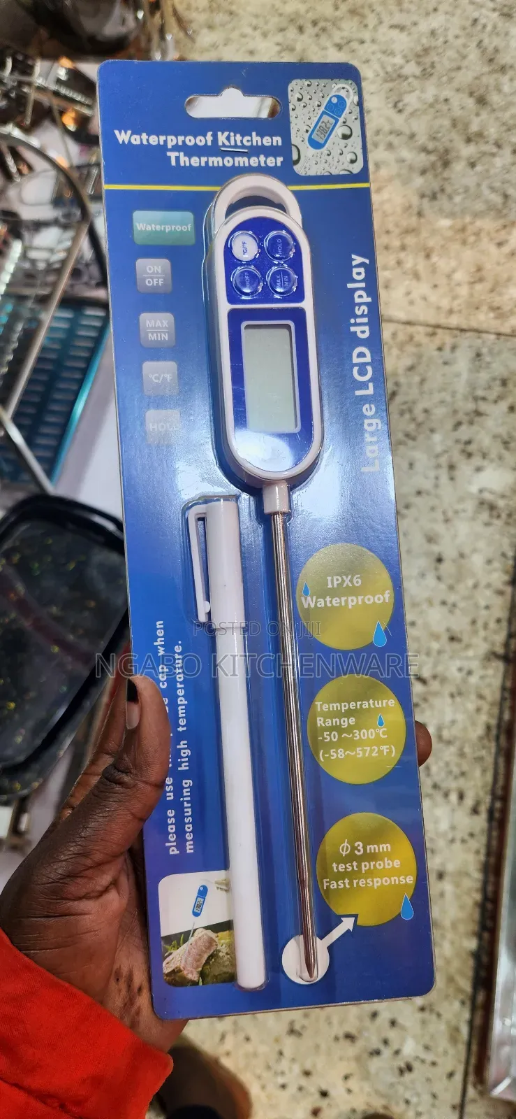 Digital Waterproof Kitchen Thermometer