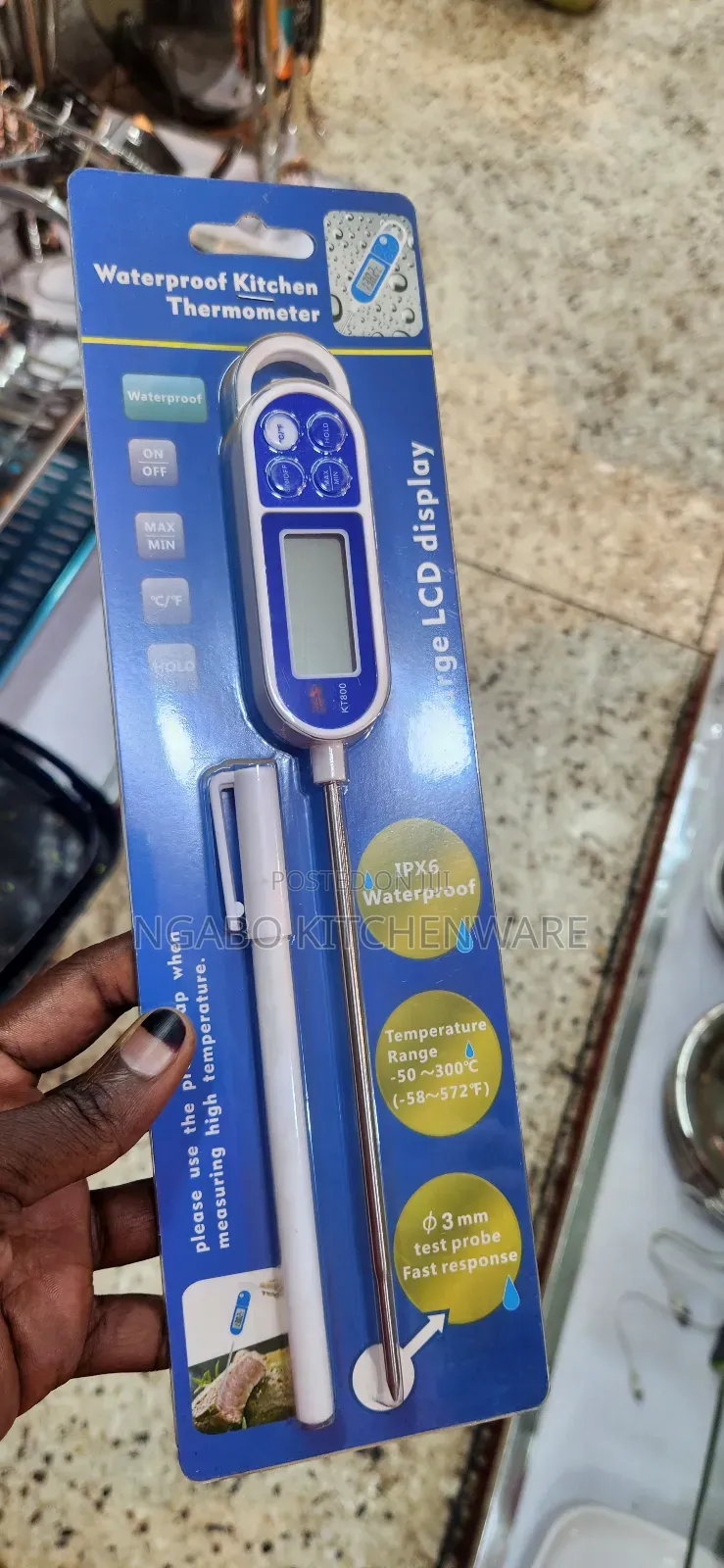 Digital Waterproof Kitchen Thermometer