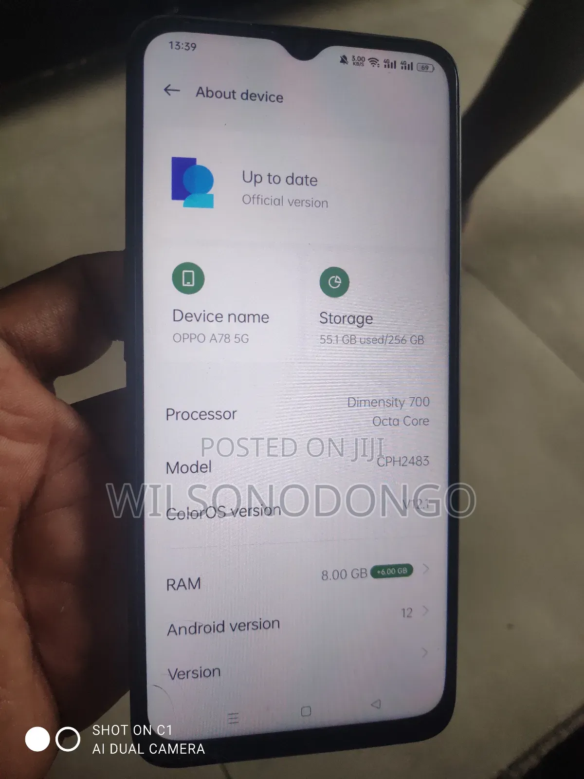 Oppo A78 5G 128 GB Black