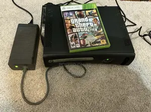 Microsoft Xbox 360 120gb Black Console With Cords - No Controller