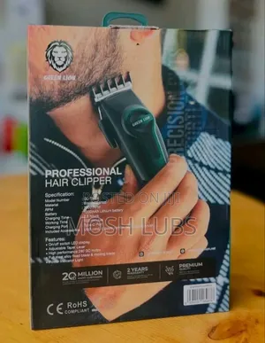 Green Lion Professional Hair Clipper With 4 Shaving Blades