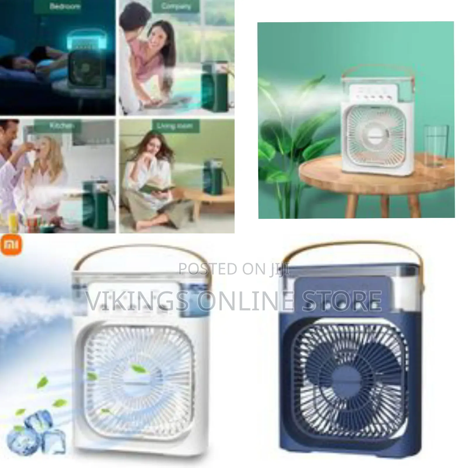Portable Air Conditioning Fan, Mini Evaporative Air Cooler Table Fan