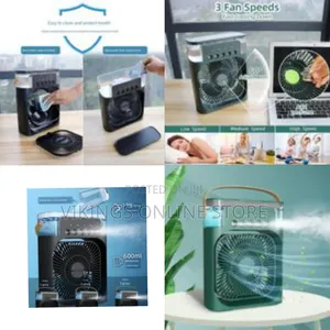 Portable Air Conditioning Fan, Mini Evaporative Air Cooler Table Fan