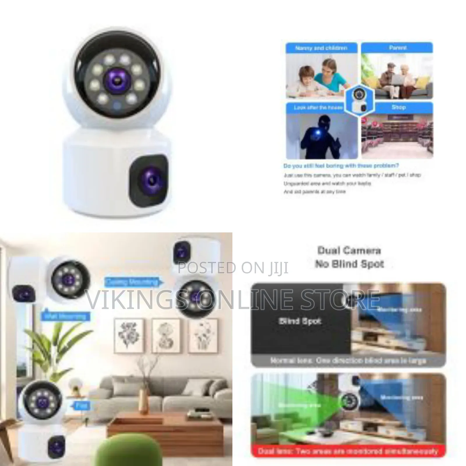 Xiaomi V380 Pro Double Lens Indoor Camera 1080p Hd Video Wireless
