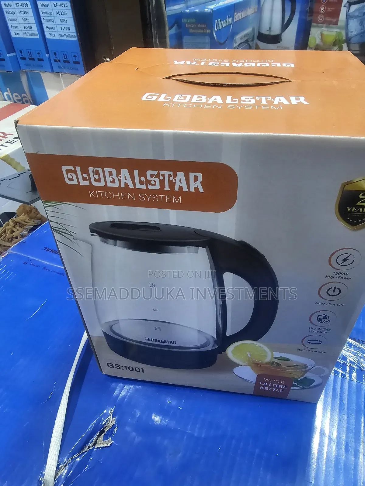 Globalstar Gs-1001 Glass Electric Kettle