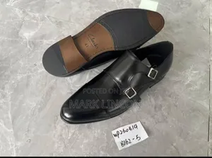 Classic Leather Double Monk Strap Formal Shoe