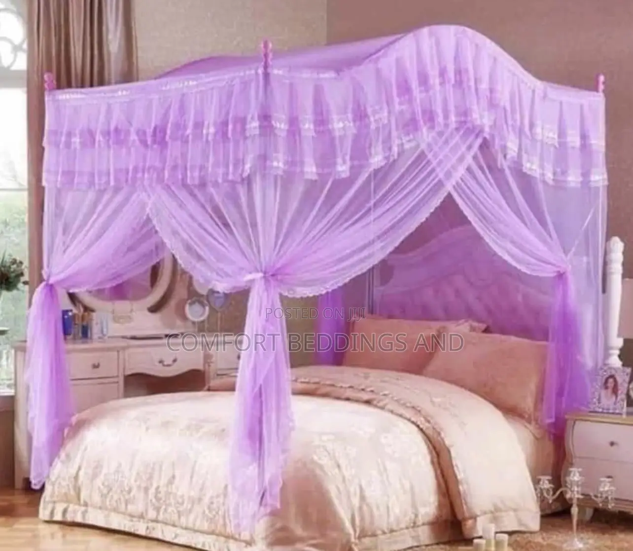 Curved Mosquito Net Purple 4*6, 5*6, 6*6