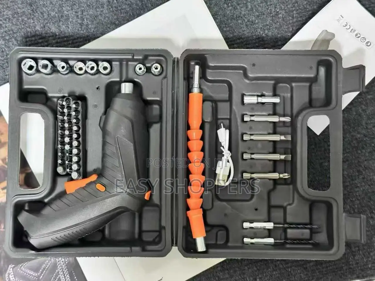 Rechargeable Cordless Hand Screwdriver Drill Set