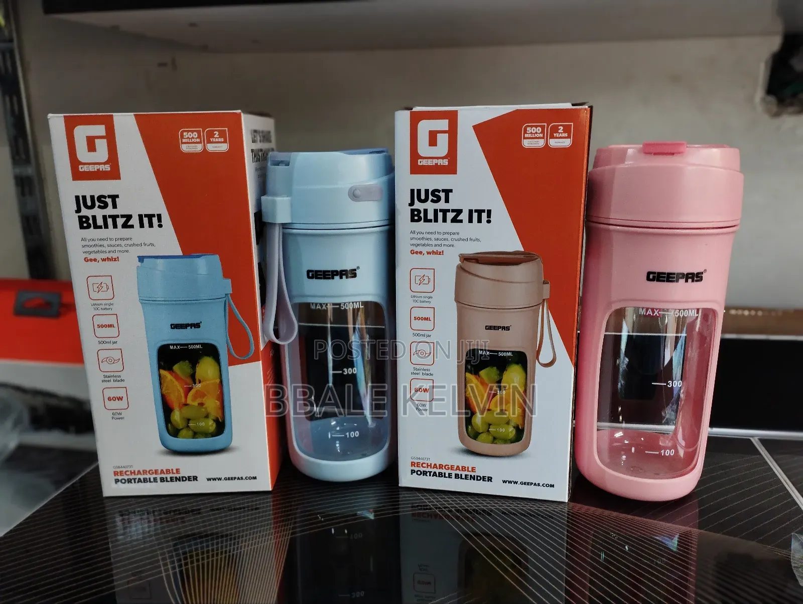 Geepas Rechargeable Portable Blender Bottle