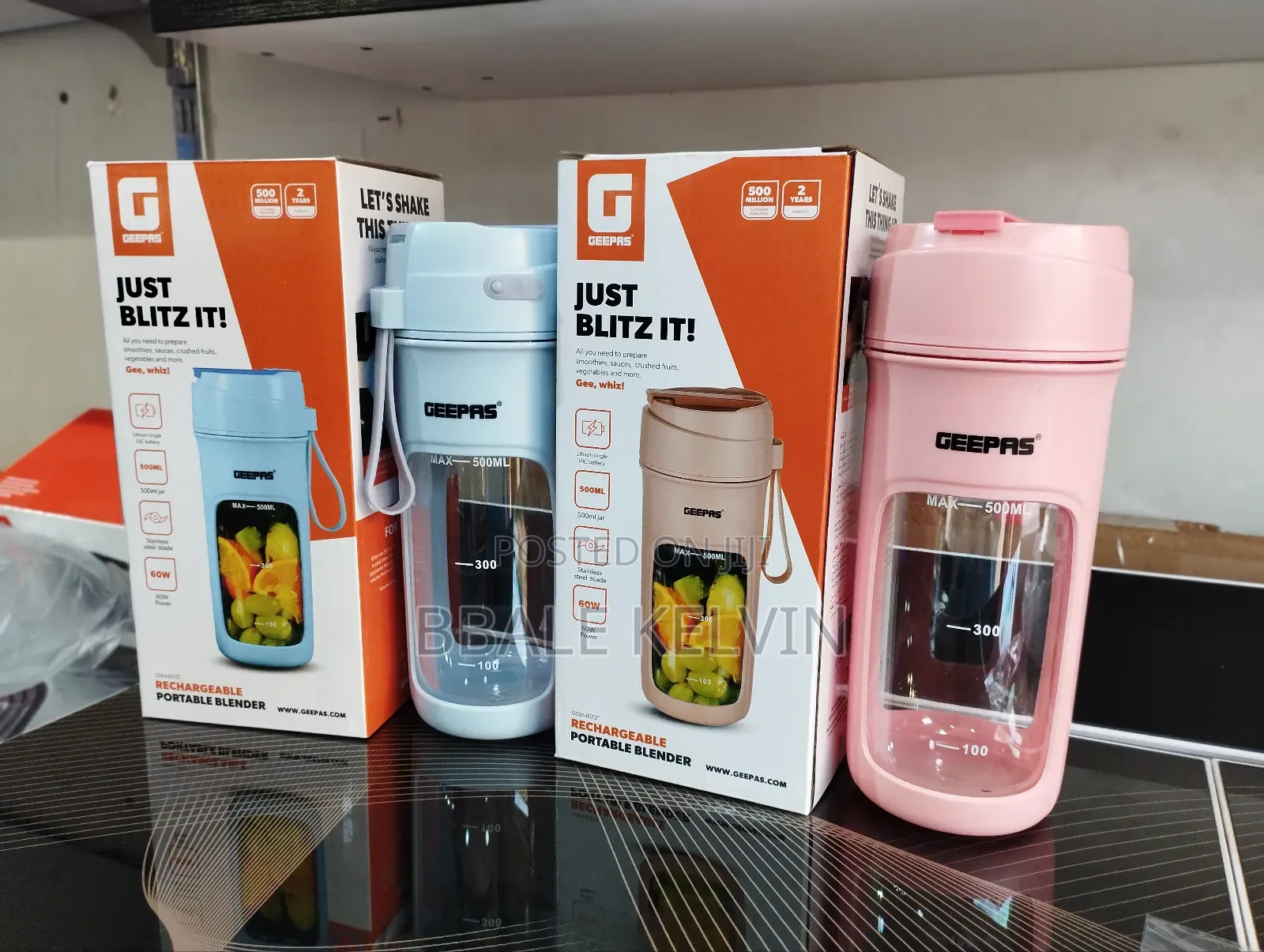 Geepas Rechargeable Portable Blender Bottle