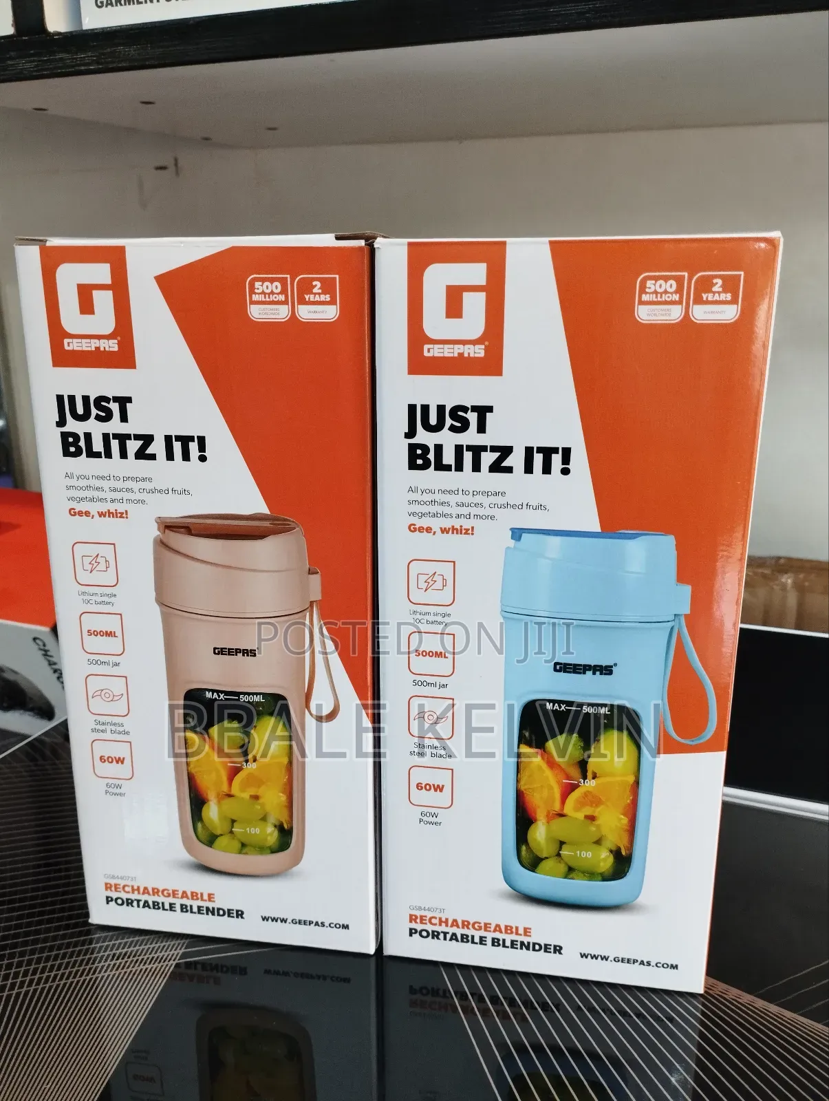 Geepas Rechargeable Portable Blender Bottle